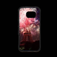 Coque Samsung S7 Premium Feux d'artifice Tour Eiffel