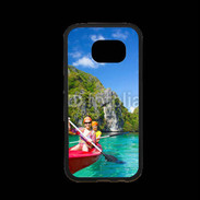 Coque Samsung S7 Premium Kayak dans un lagon