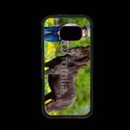 Coque Samsung S7 Premium Petite fille avec son poney