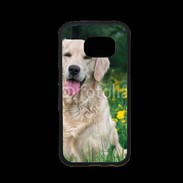 Coque Samsung S7 Premium Portrait de Chien Golden 5