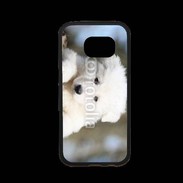 Coque Samsung S7 Premium Chiot berger blanc suisse