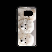 Coque Samsung S7 Premium Chiot japonais blanc
