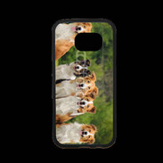 Coque Samsung S7 Premium Groupe de 5 chiens Border Collie