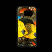 Coque Samsung S7 Premium Poissons exotiques jaune 5