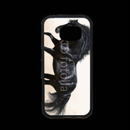 Coque Samsung S7 Premium Cheval noir au galop 5