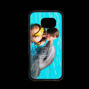 Coque Samsung S7 Premium Bisou de dauphin