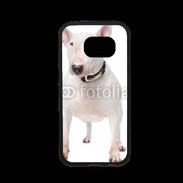 Coque Samsung S7 Premium Bull Terrier blanc 600