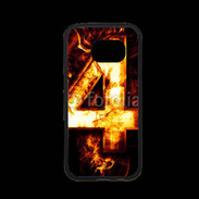 Coque Samsung S7 Premium Quatre en feu