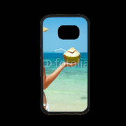 Coque Samsung S7 Premium Cocktail noix de coco sur la plage 5