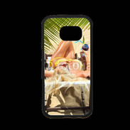 Coque Samsung S7 Premium Femme sexy à la plage 25