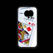 Coque Samsung S7 Premium Carré de dames au poker