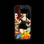 Coque Samsung S7 Premium Lady au casino