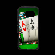 Coque Samsung S7 Premium Paire d'As au poker 75