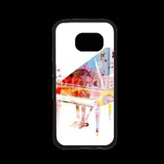 Coque Samsung S7 Premium Piano en dessin multicouleurs