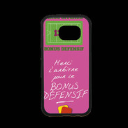 Coque Samsung S7 Premium Merci l'arbitre Bonus offensif-défensif Rose