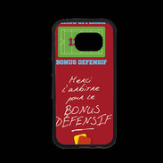 Coque Samsung S7 Premium Merci l'arbitre Bonus offensif-défensif Rouge