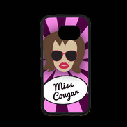 Coque Samsung S7 Premium Miss Cougar Chatain