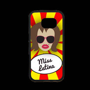 Coque Samsung S7 Premium Miss Latina Chatain