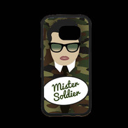 Coque Samsung S7 Premium Mister Soldier Brun