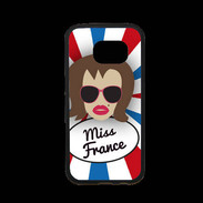 Coque Samsung S7 Premium Miss France Chatain