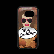 Coque Samsung S7 Premium Miss Guadeloupe Chatain