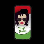 Coque Samsung S7 Premium Miss Italie Brune