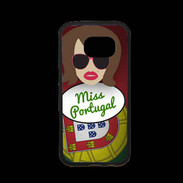 Coque Samsung S7 Premium Miss Portugal Chatain