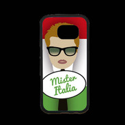 Coque Samsung S7 Premium Mister Italie Roux
