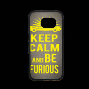 Coque Samsung S7 Premium Keep Calm and Be Furious Gris