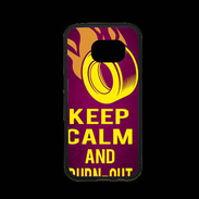 Coque Samsung S7 Premium Keep Calm and Burn Out Rose