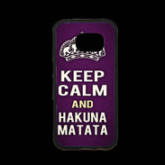Coque Samsung S7 Premium Keep Calm and Hakuna Matata Violet