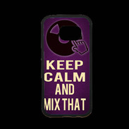 Coque Samsung S7 Premium Keep Calm and Mix That Violet