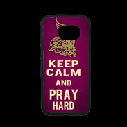 Coque Samsung S7 Premium Keep Calm and Pray Muslim Rose