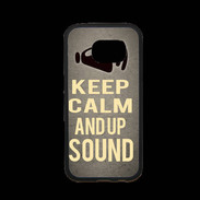 Coque Samsung S7 Premium Keep Calm and Up Sound Gris