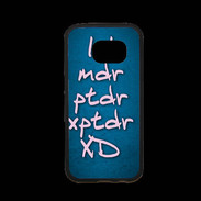 Coque Samsung S7 Premium LOL MDR bleu ZG