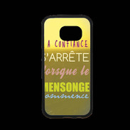 Coque Samsung S7 Premium Confiance et mensonge ZG