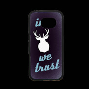 Coque Samsung S7 Premium In Elan We trust Bleu ZG