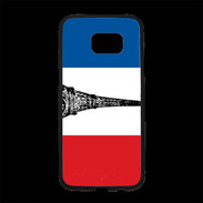 Coque Personnalisée Samsung S7 Edge Premium Drapeau français et Tour Eiffel