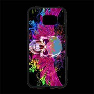 Coque Personnalisée Samsung S7 Edge Premium Tête de mort design et colorée