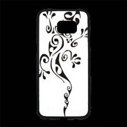 Coque Personnalisée Samsung S7 Edge Premium Pompiers en noir et blanc