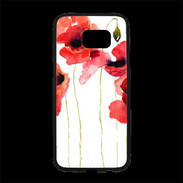 Coque Personnalisée Samsung S7 Edge Premium Dessin de coquelicot