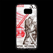 Coque Personnalisée Samsung S7 Edge Premium Timbre Sapeurs pompiers