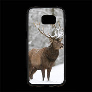 Coque Personnalisée Samsung S7 Edge Premium Cerf en hiver 50