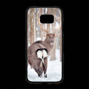 Coque Personnalisée Samsung S7 Edge Premium Cerf vu de dos