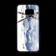 Coque Personnalisée Samsung S7 Edge Premium Paire de ski en montagne