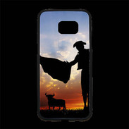 Coque Personnalisée Samsung S7 Edge Premium Silhouette d'un toréador