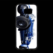 Coque Personnalisée Samsung S7 Edge Premium Bugatti bleu type 33
