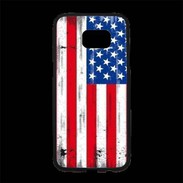 Coque Personnalisée Samsung S7 Edge Premium Drapeau USA grunge et vintage 5