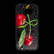 Coque Personnalisée Samsung S7 Edge Premium Duo de Cerises sous la pluie
