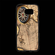 Coque Personnalisée Samsung S7 Edge Premium Vintage compas de navigateur